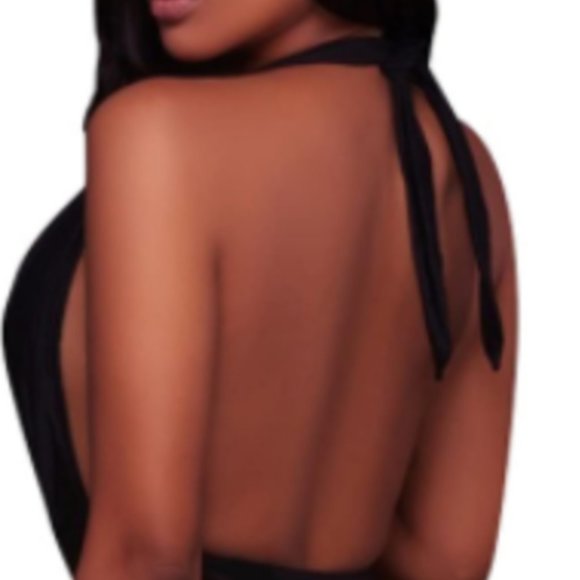 Super Sexy Plunge Halter Monokini - Picture 6 of 8